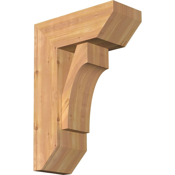 Ekena Millwork Westlake Slat Smooth Bracket w/ Offset Brace, Western Red Cedar, 7 1/2"W x 18"D x 26"H BKT0806X18X26WTL06SWR - main